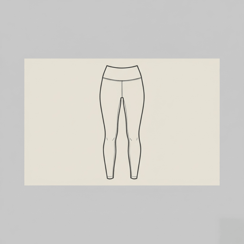 OMBREY Black Luxury Leggings Silhouette Study - High-Performance Structural Fit and Precision Stitching for Luxury Athleisure