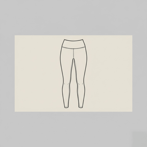 OMBREY Black Luxury Leggings Silhouette Study - High-Performance Structural Fit and Precision Stitching for Luxury Athleisure